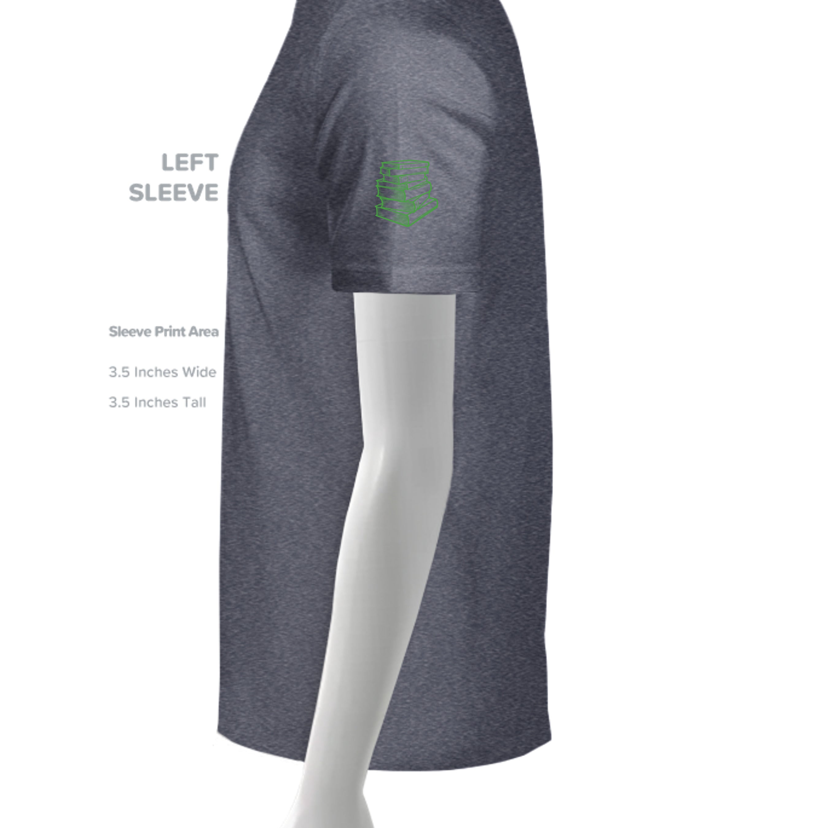 HEATHER NAVY - G200 - SLEEVE_LEFT