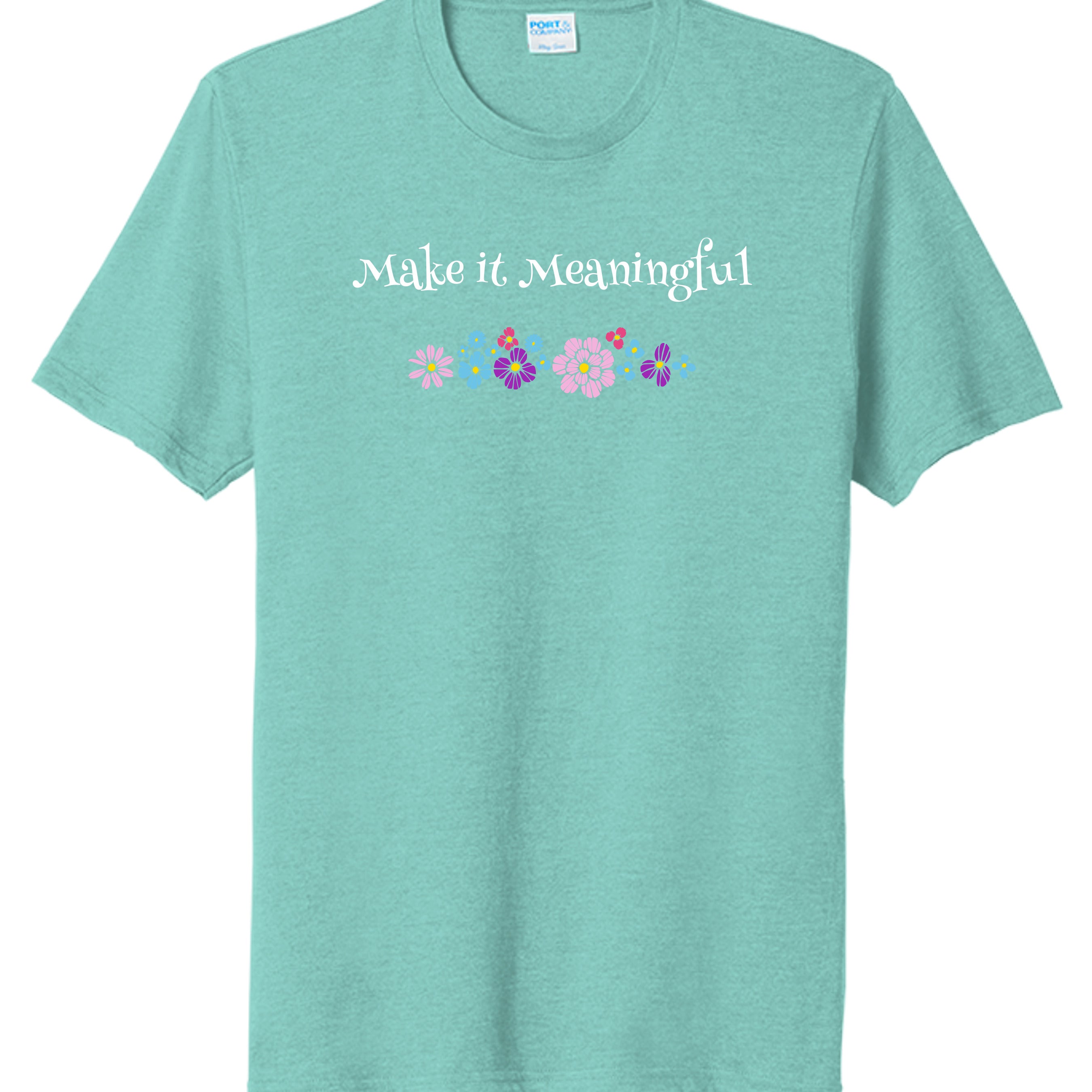 Vivid Teal Heather - PC330 - FRONT